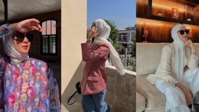Paula Verhoeven Selama Libur Lebaran, Inspirasi Gaya Hijab