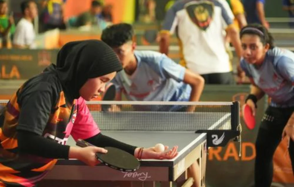 Atlet Tenis Meja Indonesia Bersinar