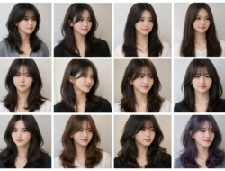 12 Model Rambut Layer Panjang Korea yang Bikin Wajah Tampak Lebih Tirus