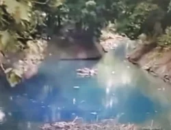 Air Kali Rawalumbu Biru Mendadak, Ini Dugaan Penyebabnya yang Bikin Heboh