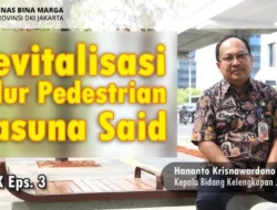 Revitalisasi Pedestrian Rasuna Said Dikebut, Sudah Siap Sambut HUT?